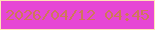 文字の大きさ：3、枠の色：ffe3b8、背景の色：e647d5、文字の色：cf775a 無料ブログパーツのブログ時計