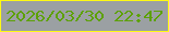 文字の大きさ：5、枠の色：fffa14、背景の色：9ba0a3、文字の色：5da105 無料ブログパーツのブログ時計