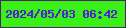 文字の大きさ：3、枠の色：4b2470、背景の色：39f117、文字の色：4f24ce 無料ブログパーツのブログ時計