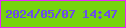 文字の大きさ：3、枠の色：e729f9、背景の色：76d40e、文字の色：6b4fe4 無料ブログパーツのブログ時計