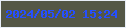 文字の大きさ：3、枠の色：e7edf7、背景の色：545746、文字の色：264ffd 無料ブログパーツのブログ時計