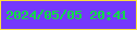 文字の大きさ：3、枠の色：fddf3c、背景の色：7539fc、文字の色：14d74d 無料ブログパーツのブログ時計