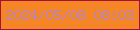 文字の大きさ：4、枠の色：a3123e、背景の色：f68625、文字の色：9d85f5 無料ブログパーツのブログ時計