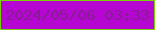 文字の大きさ：5、枠の色：78d102、背景の色：b507d1、文字の色：871c93 無料ブログパーツのブログ時計
